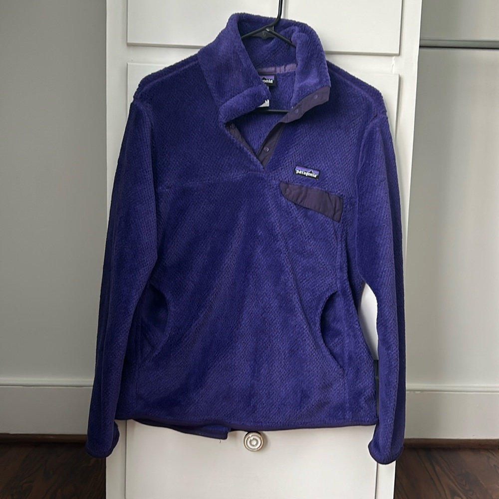 Patagonia purple fleece pullover